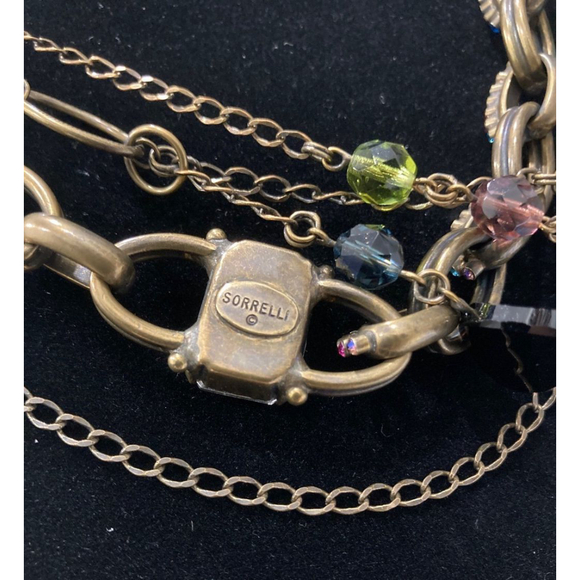 Unique***Sorrelli multi strand iridescent necklace - Picture 10 of 12